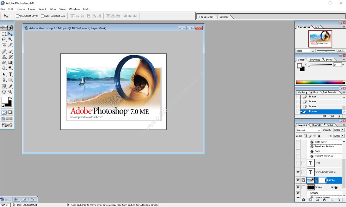 Adobe Photoshop 7.0 free download for windows 10 64 bit